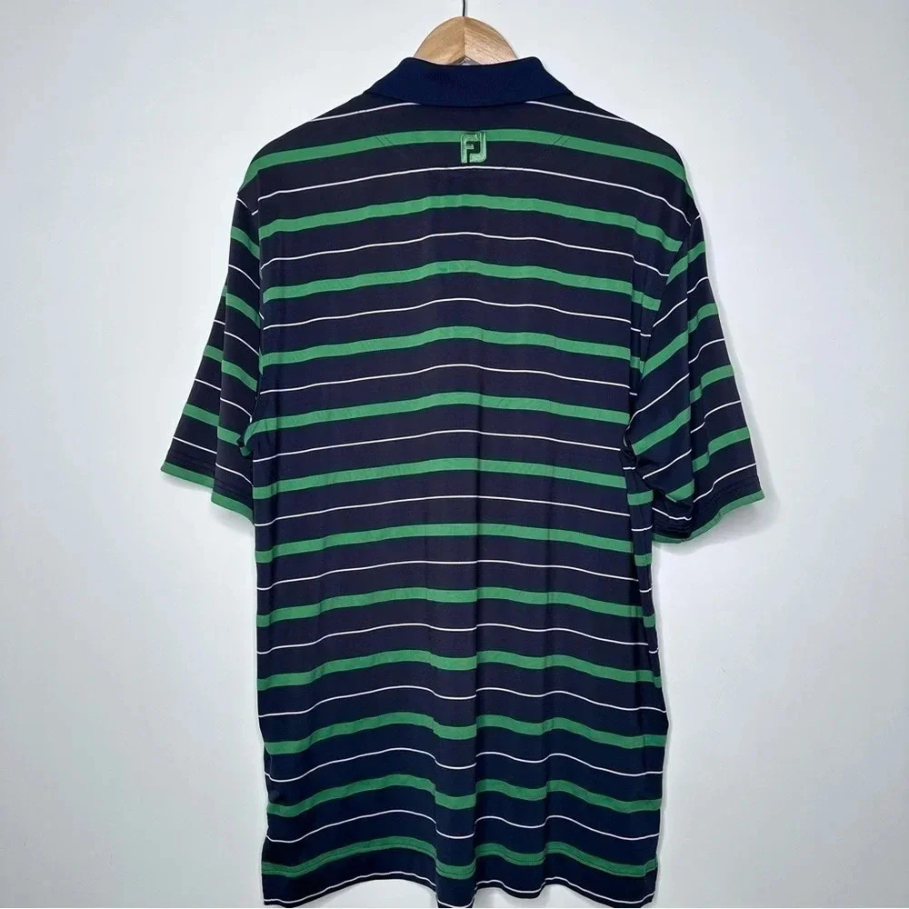 FootJoy FJ Men’s Stripe Golf Polo Shirt Size Large - Picture 6 of 8